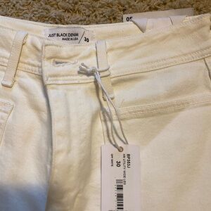 Just Black Denim White Jeans